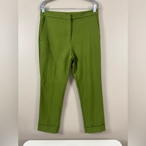 Ann Taylor Factory Olive Green Straight Leg Crop Pants